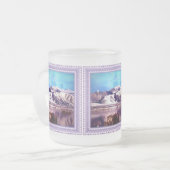 bergmeer matglas koffiemok (Voorkant links)