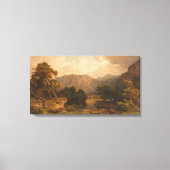 Bergmeer met reigers – Heinrich Funk Canvas Afdruk (Voorkant)