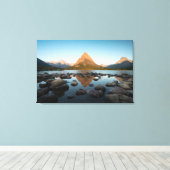 bergmeer | Nationaal park Glacier Canvas Afdruk (Insitu (Houten vloer))