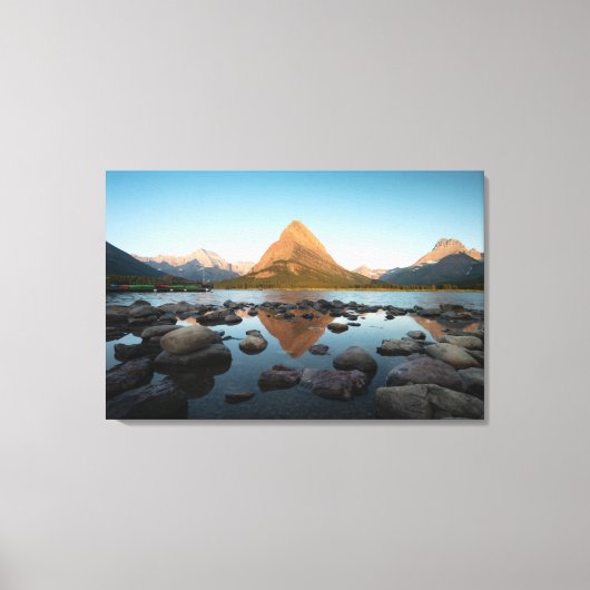 bergmeer | Nationaal park Glacier Canvas Afdruk (Voorkant)