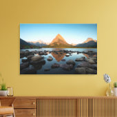 bergmeer | Nationaal park Glacier Canvas Afdruk (Insitu (Woonkamer))
