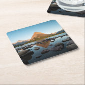 bergmeer | Nationaal park Glacier Kartonnen Onderzetters (Schuin)