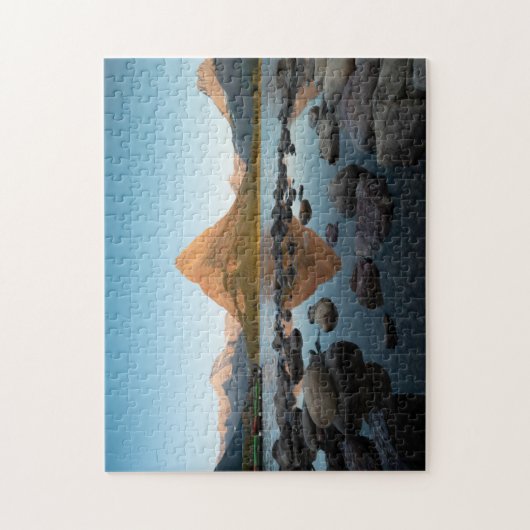 bergmeer | Nationaal park Glacier Legpuzzel (Verticaal)