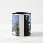 Bergmeer reflecterend gebergte bedekt met bomen mok (Midden)
