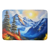 Bergmeer: Schilderachtig Uitzicht Badmat (Voorkant)