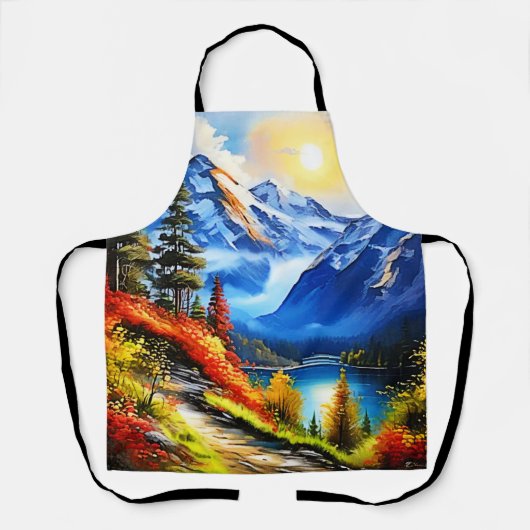 Bergmeer: Schilderachtig Uitzicht Schort (Voorkant)