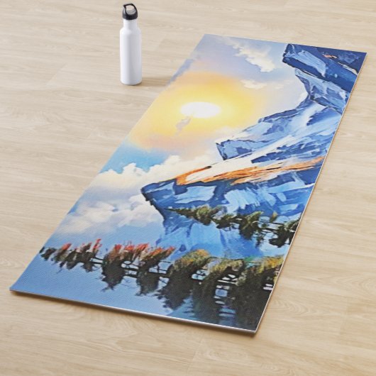 Bergmeer: Schilderachtig Uitzicht Yogamat (In situ)