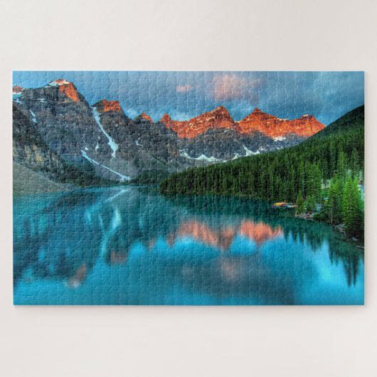 Bergmeer Schitterend Landschap Legpuzzel (Horizontaal)