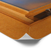 Bergmeer Square Faux-vensterverlichting Poster (Hoek)