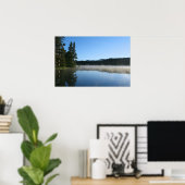 Bergmeer, Sunrise, Mist Poster (Thuiskantoor)