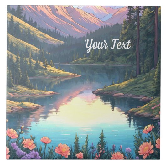 bergmeer tegeltje (Voorkant)