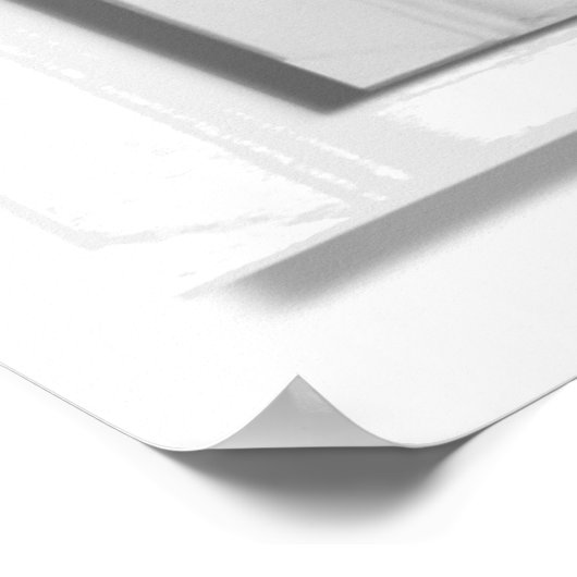 Bergmeer Uitzicht Trompe l'oeil Fake Window Poster (Hoek)