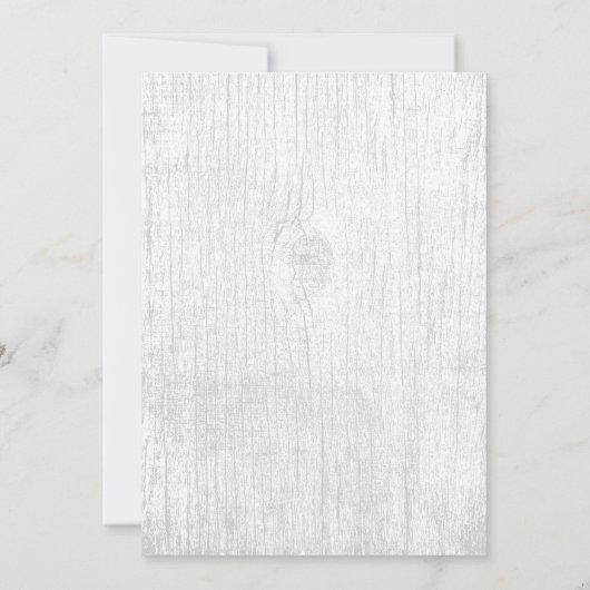 Bergmeer Wedding Elegant Kaart (Achterkant)