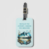 Bergmeerreflecties Bagagelabel (Voorkant (verticaal))