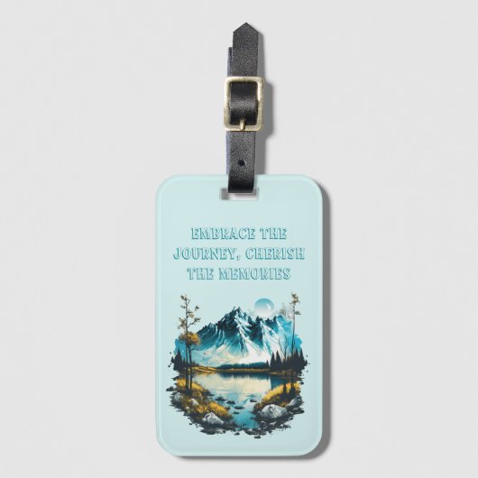 Bergmeerreflecties Bagagelabel (Voorkant (verticaal))