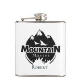 Bergmeester, gepersonaliseerde wandelaar/fietser heupfles (Voorkant)