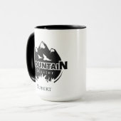Bergmeester, gepersonaliseerde wandelaar/fietser mok (Voorkant links)