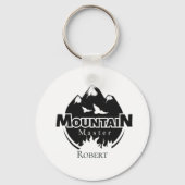 Bergmeester, gepersonaliseerde wandelaar/fietser sleutelhanger (Voorkant)