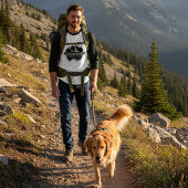 Bergmeester, wandelaar / biker t-shirt