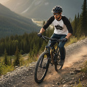 Bergmeester, wandelaar / biker t-shirt