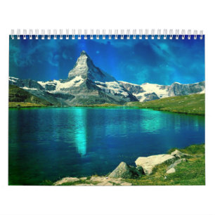 Bergmeren - Schilderachtig Natuur wandkalender Kalender