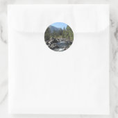 Bergmeren Schitterende Foto Ronde Sticker (Tas)