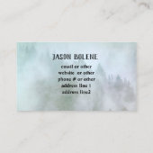 bergmijnen in het kunstlandschap van de mist natuu visitekaartje (Achterkant)