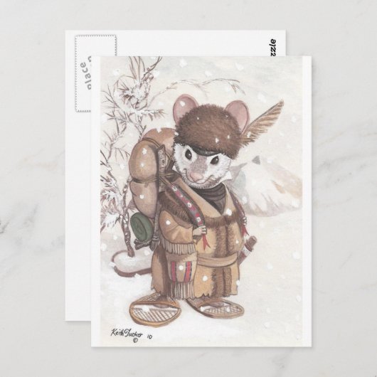 bergmuis briefkaart (Voorkant / Achterkant)