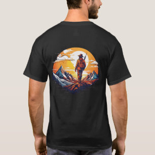 Bergontdekkingsreiziger Wilderness Zonsondergang G T-shirt