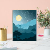 Bergontwerp Acryl Bord (Huwelijk)