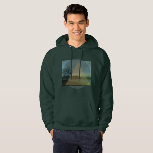 Bergontwerp Hoodie (Voorkant volledig)