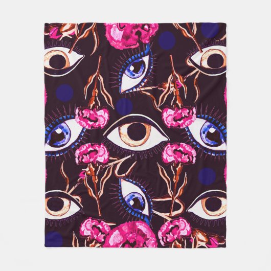 Bergoog. Abstract patroon Fleece Deken (Voorkant)