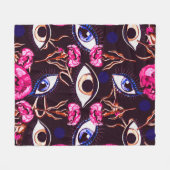 Bergoog. Abstract patroon Fleece Deken (Voorkant (Horizontaal))
