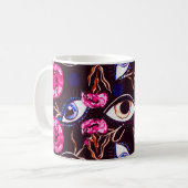Bergoog. Abstract patroon Koffiemok (Voorkant links)