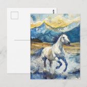 Bergpaard Briefkaart (Voorkant / Achterkant)