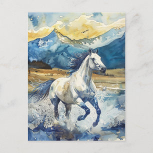 Bergpaard Briefkaart