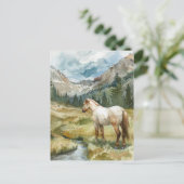 Bergpaard Briefkaart (Staand voorkant)