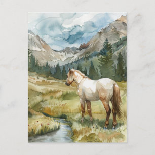 Bergpaard Briefkaart