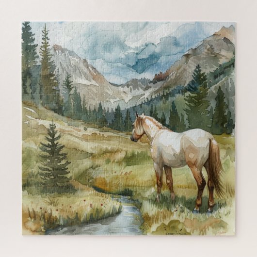 Bergpaard Legpuzzel (Verticaal)