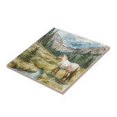 Bergpaard Tegeltje (Zijkant)
