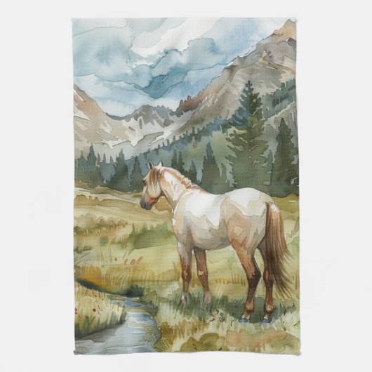 Bergpaard Theedoek (Verticaal)
