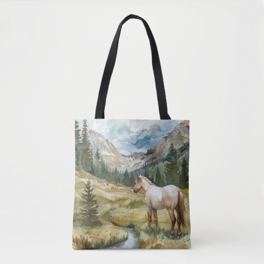 Bergpaard Tote Bag (Voorkant)