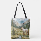 Bergpaard Tote Bag (Achterkant)