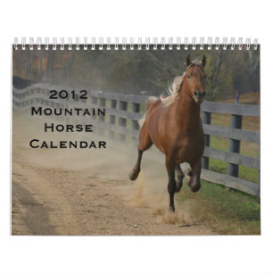 Bergpaarden in 2012 kalender