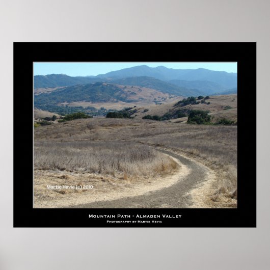 "Bergpad - Almaden Valley" Poster (Voorkant)