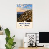Bergpad door de Franse Alpen Poster (Thuiskantoor)