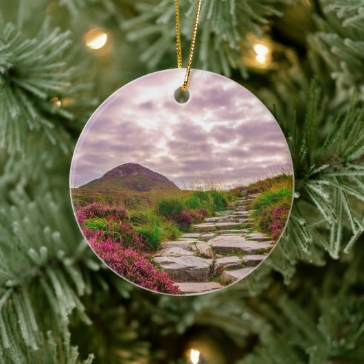 Bergpad naar de wolken keramisch ornament (Boom)