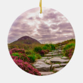 Bergpad naar de wolken keramisch ornament (Achterkant)