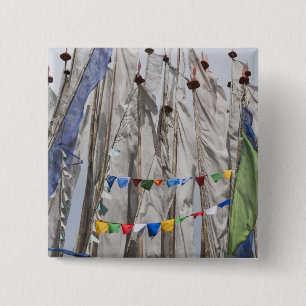 Bergpalen, Yotongla Pass 2 Vierkante Button 5,1 Cm