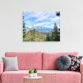 bergpanorama canvas afdruk (Insitu (Woonkamer))
